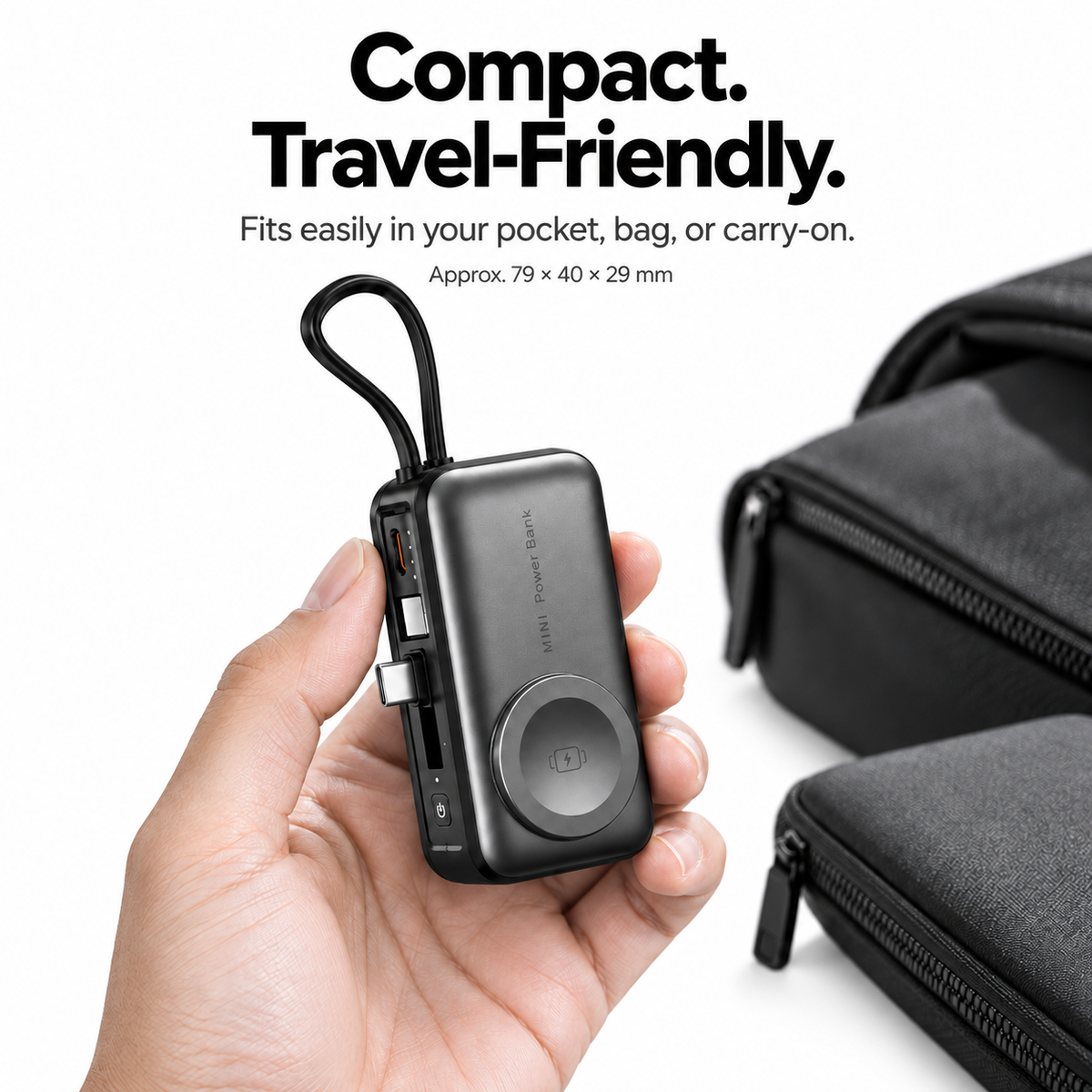 VoltDock™ 4-in-1 Mini Magnetic Wireless Power Bank
