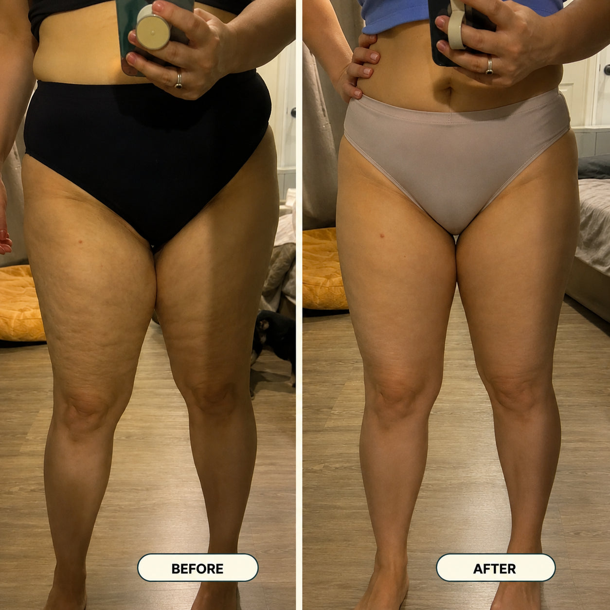 Customer before and after results