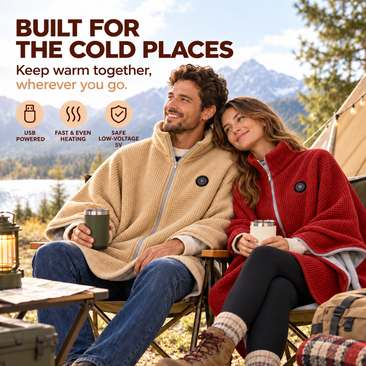 LumiHug™ – Heated Zip-Up Blanket