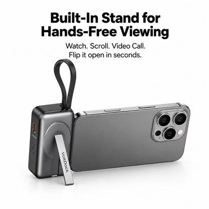 VoltDock™ 4-in-1 Mini Magnetic Wireless Power Bank