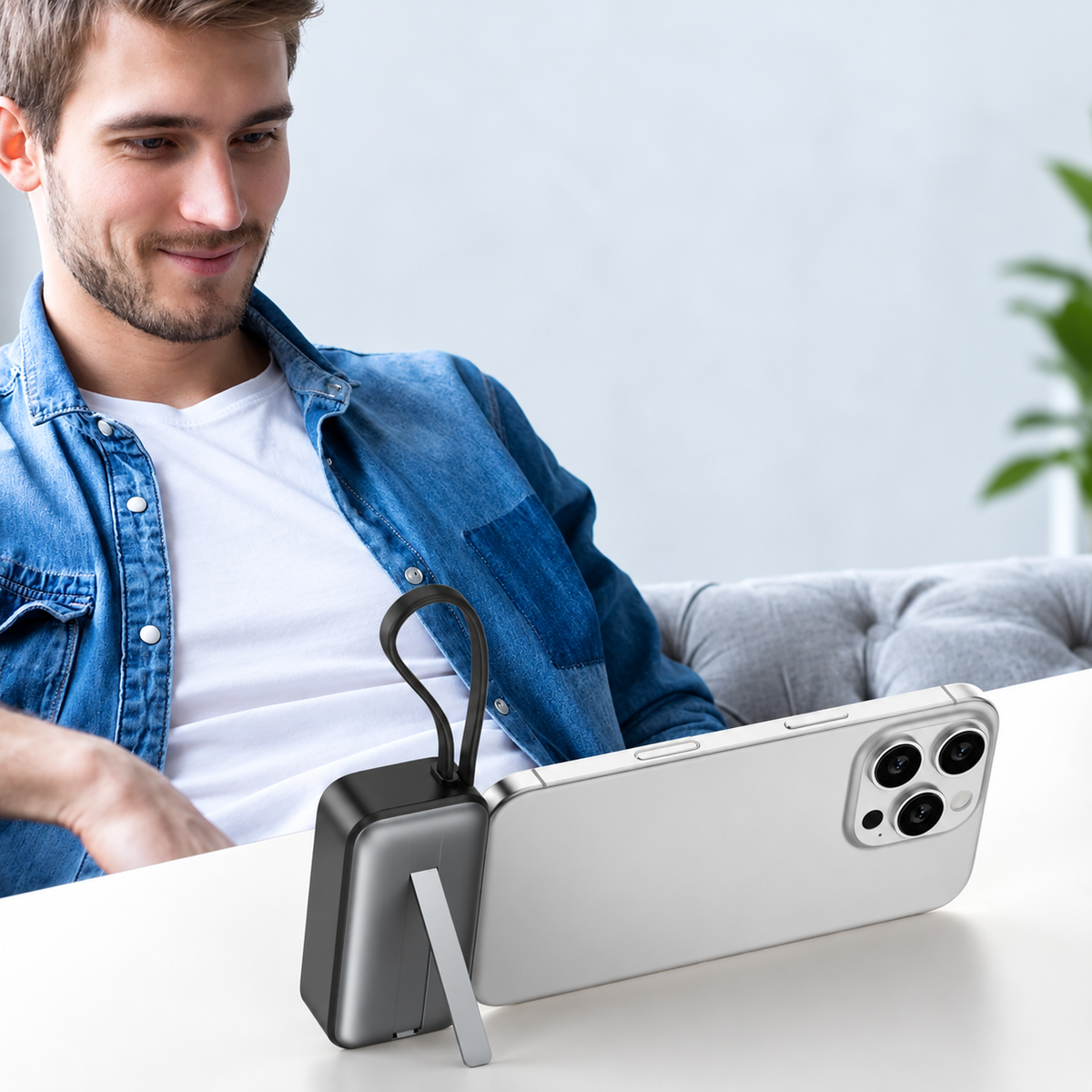 VoltDock™ 4-in-1 Mini Magnetic Wireless Power Bank