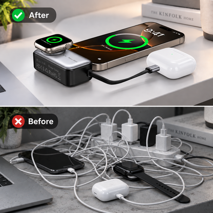 VoltDock™ 4-in-1 Mini Magnetic Wireless Power Bank
