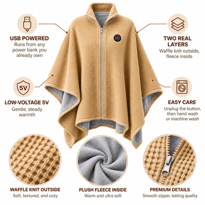 LumiHug™ – Heated Zip-Up Blanket