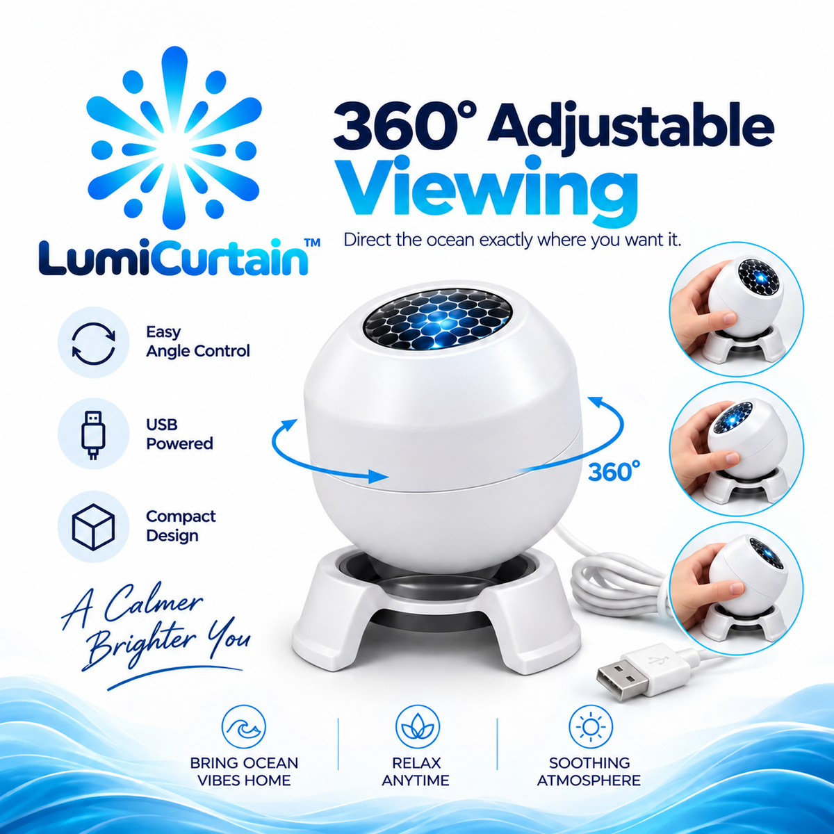 LumiCurtain™ Smart Pixel Ocean Lights