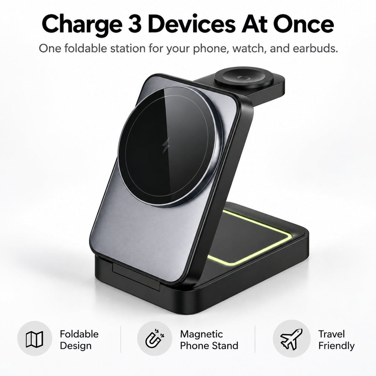 3 In 1 Magnetic Wireless Charger