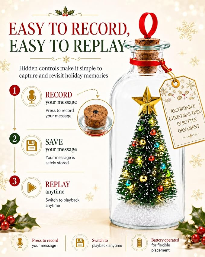 Christmas Voice Memory Bottle™